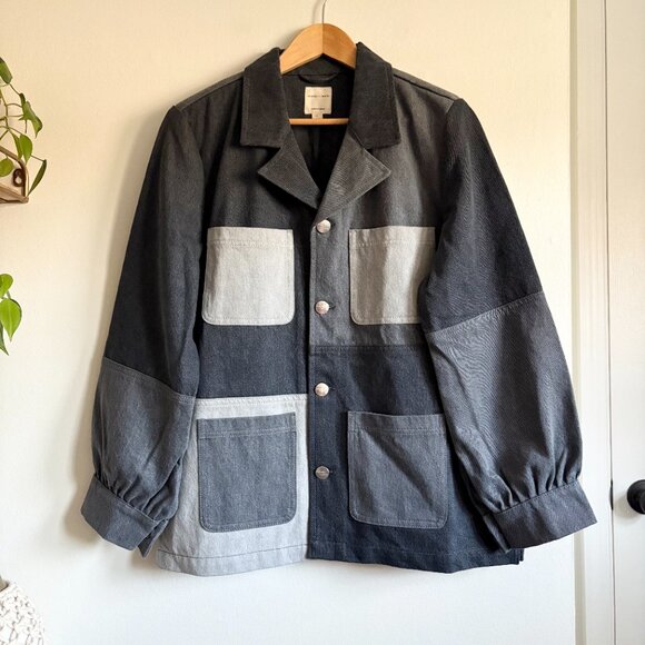 Free People Star Chore Jacket in Vintage Black NEW - Picture 3 of 7